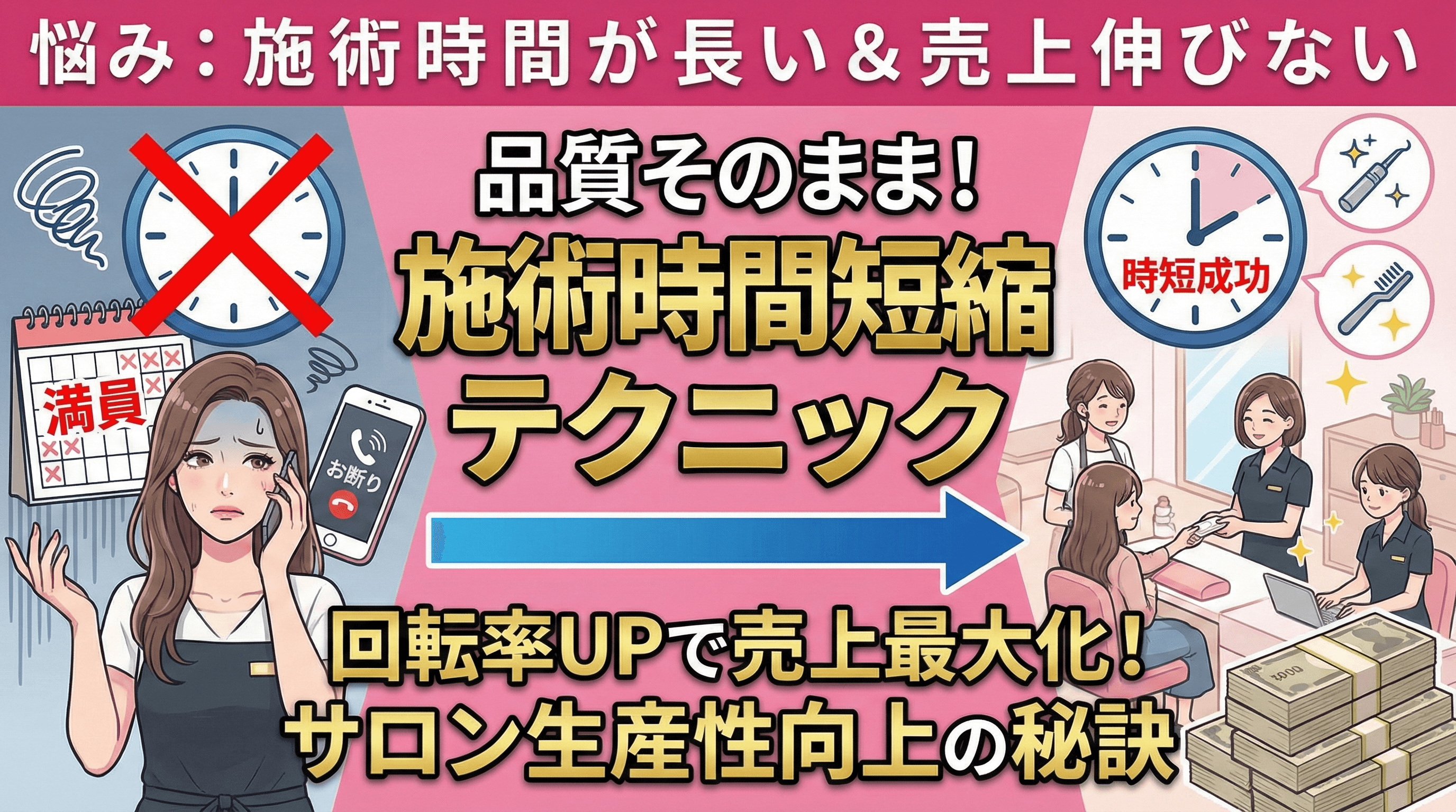 アイラッシュサロンの回転率を上げる｜施術時間短縮のテクニック