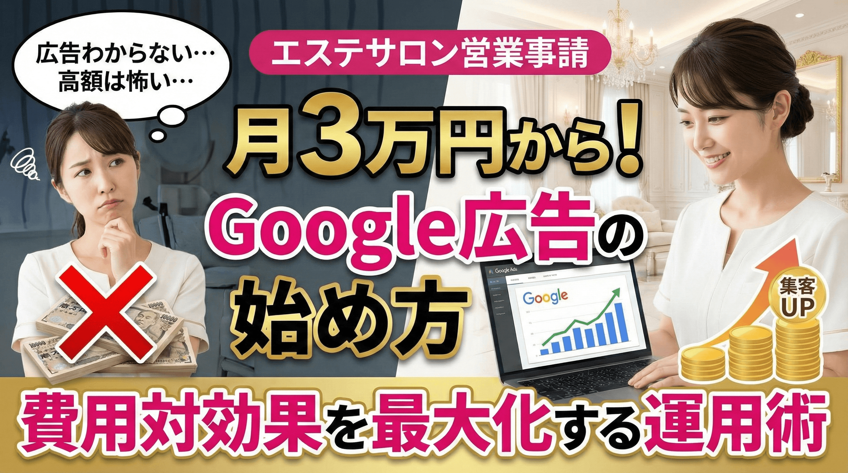 エステサロンのリスティング広告入門｜少額予算で始めるWeb集客